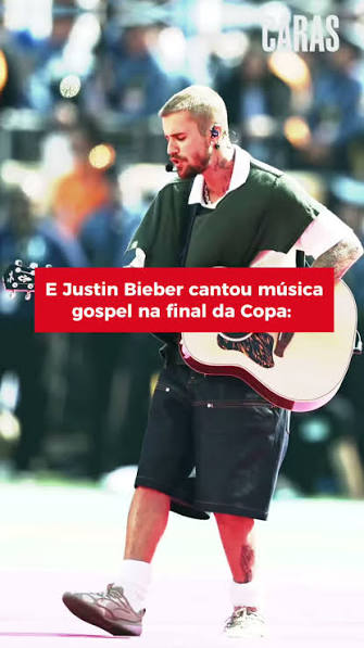 justin bieber final da copa do mundo