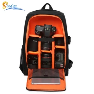 Mochila para Câmera DSLR, Bolsa Profissional para Fotografia, Maleta Impermeável para Laptop e Lentes, Estojo Multifuncional para Nikon e Canon