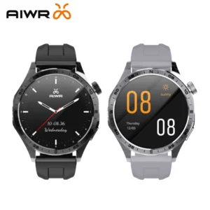Smartwatch AIWR Peps 1R com tela HD AMOLED de 1,43 polegadas AI enfrenta chamadas Bluetooth 24/7 monitoramento 5ATM à prova d'água compatibilidade total
