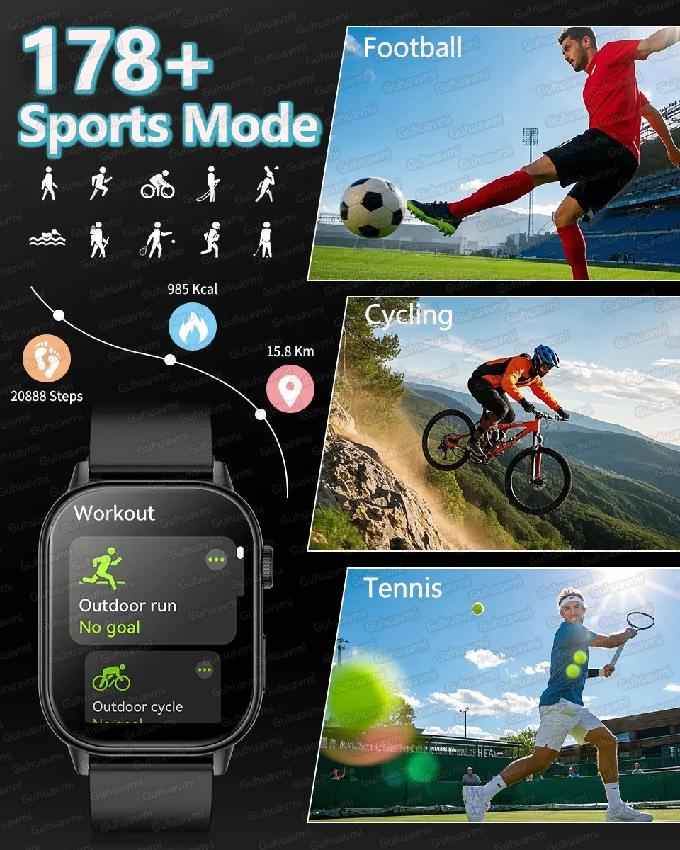 Smartwatch GPS Bateria Longa Tela Amoled Android iOS 2026 - Image 5