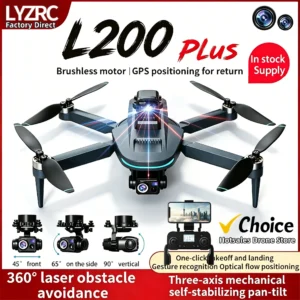 Drone L200 Plus GPS Gimbal 3 Eixos Camera 4K Profissional