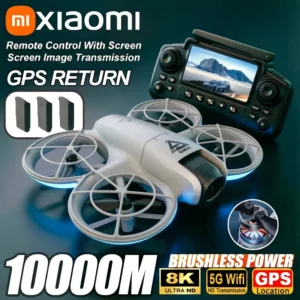 Drone Xiaomi E69 com Câmera HD 8K, Wi-Fi 5G, Controle Remoto com Tela, Desvio Inteligente de Obstáculos, GPS e Motor Brushless