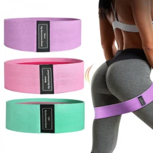 Kit Faixas Elásticas para Glúteos 3 Níveis de Resistência Leves e Portáteis Ideal para Treino em Casa e Academia