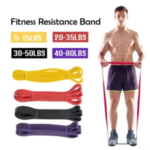 Kit Elasticos Super Band 5 Intensidades Academia Pilates