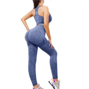 Conjunto de Academia Feminino Legging Levanta Bumbum e Top Nadador com alta Elasticidade