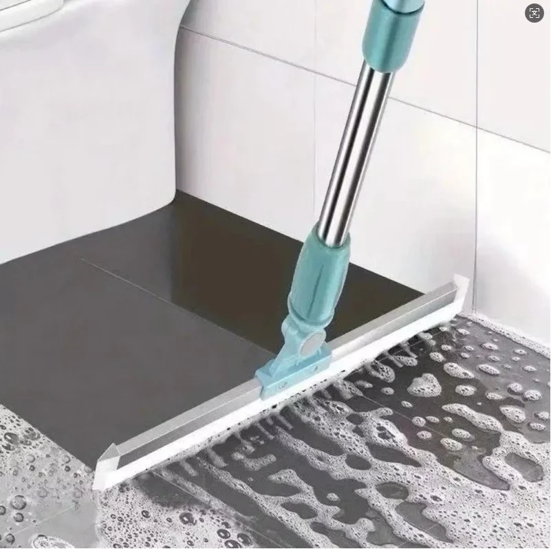 Rodo Mágico De Silicone Banheiro Limpa Vidros E Piso 2 Em 1