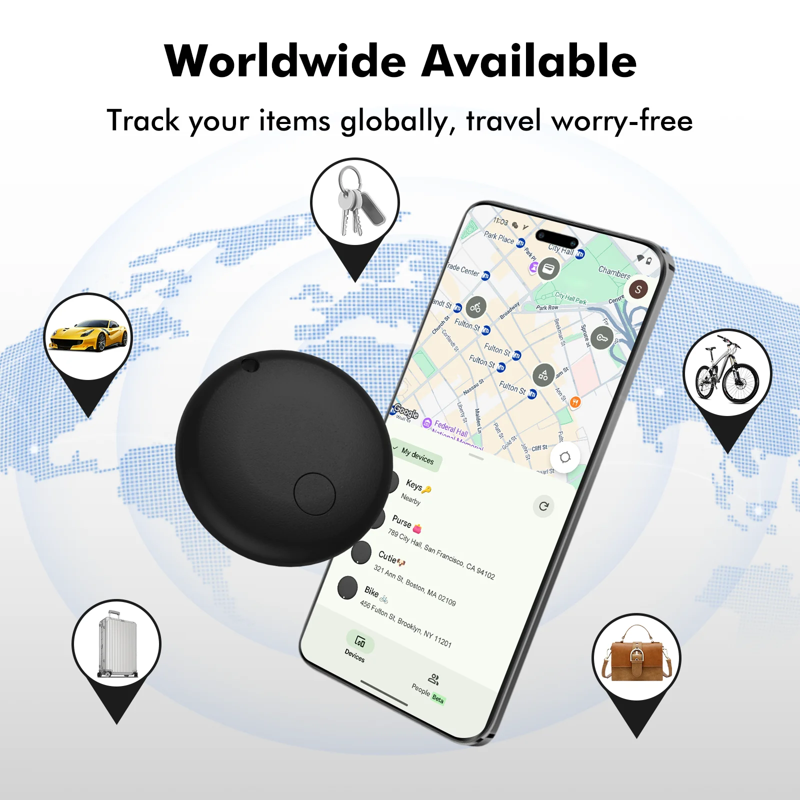 Mini Tag Rastreadora Smart Bluetooth Compatível com Google Find My - Imagem 6