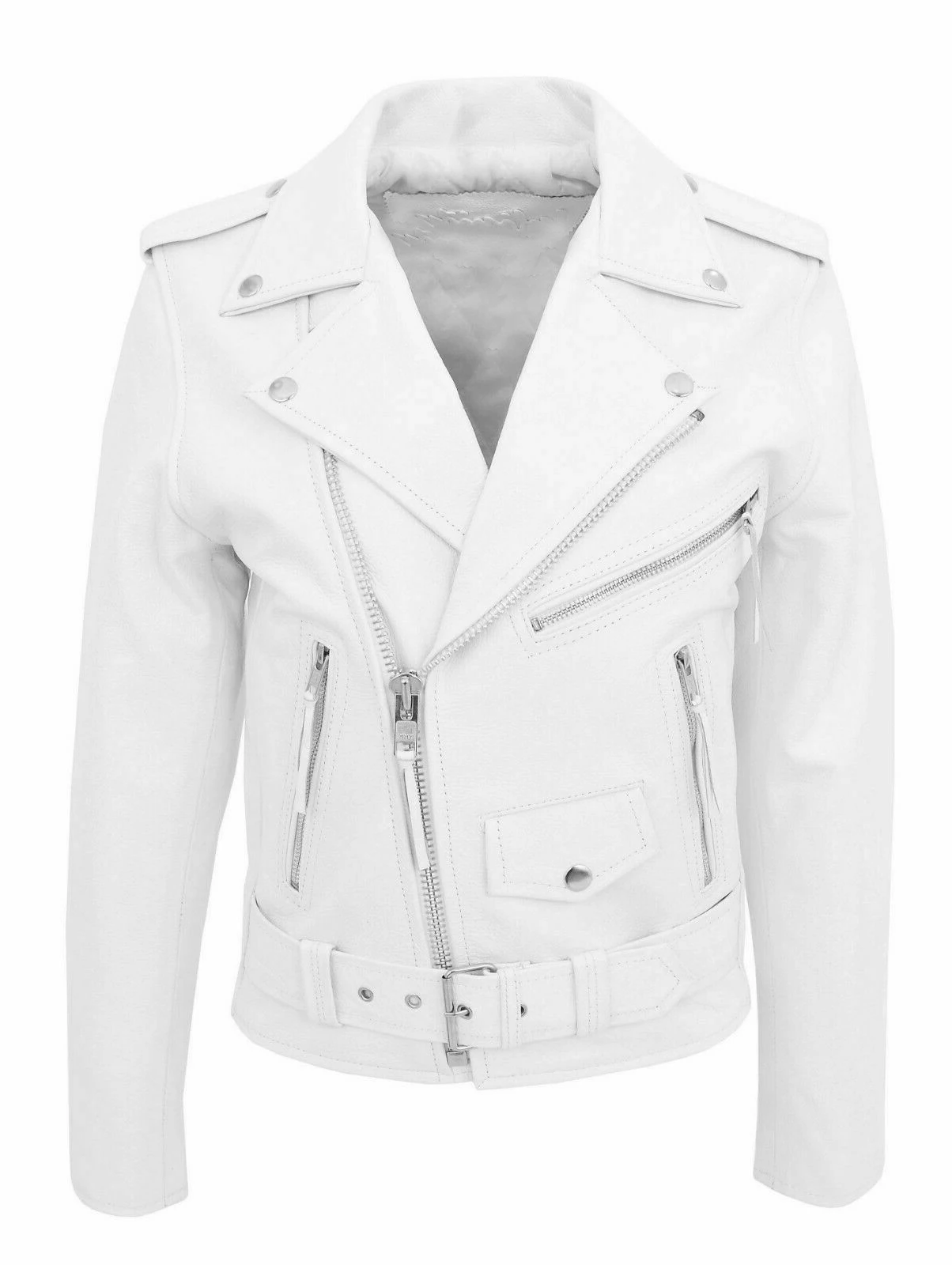 Jaqueta de Couro PU Masculina Slim Fit Motociclista com Gola - Imagem 2
