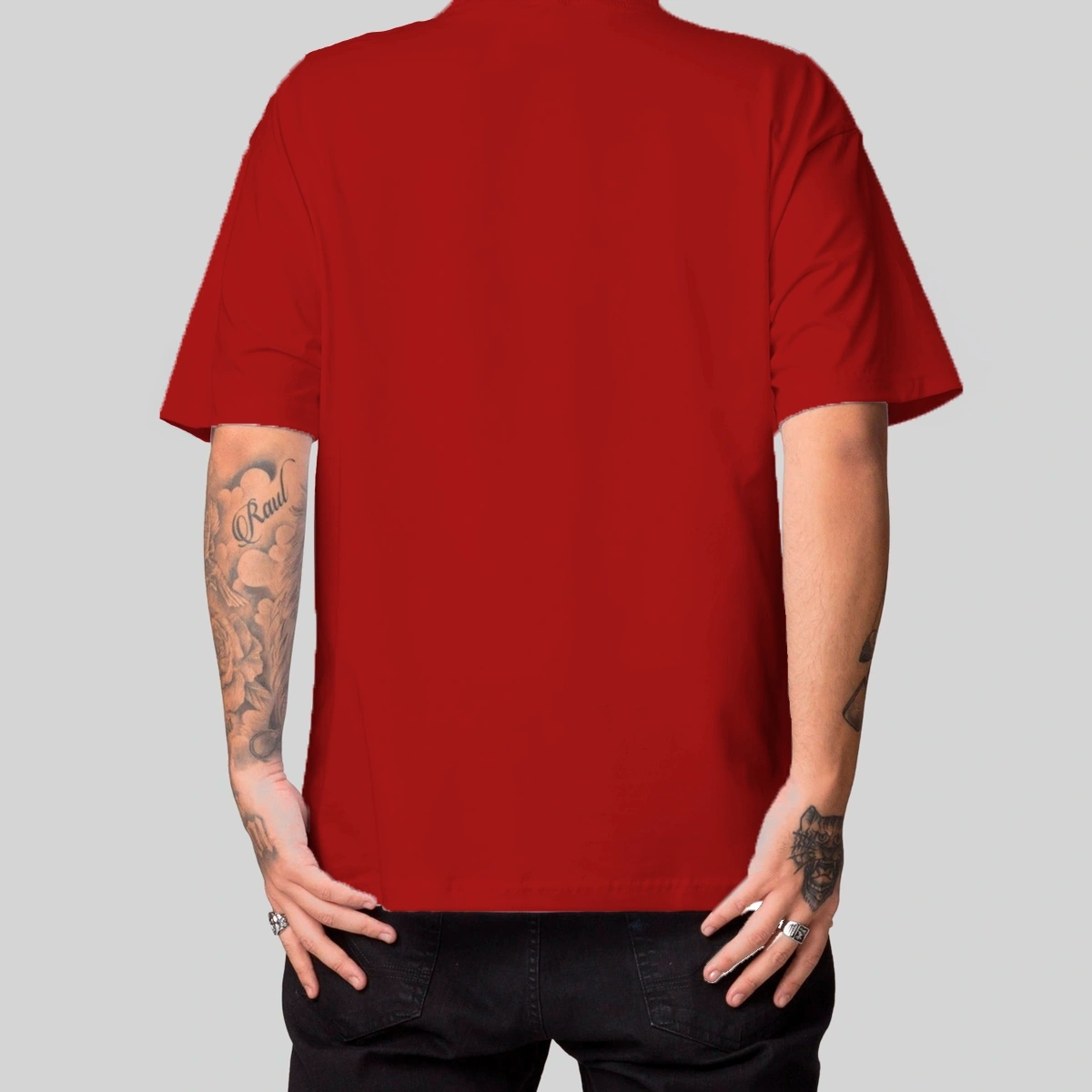 Camiseta Masculina Oversized Flamengo - Imagem 10