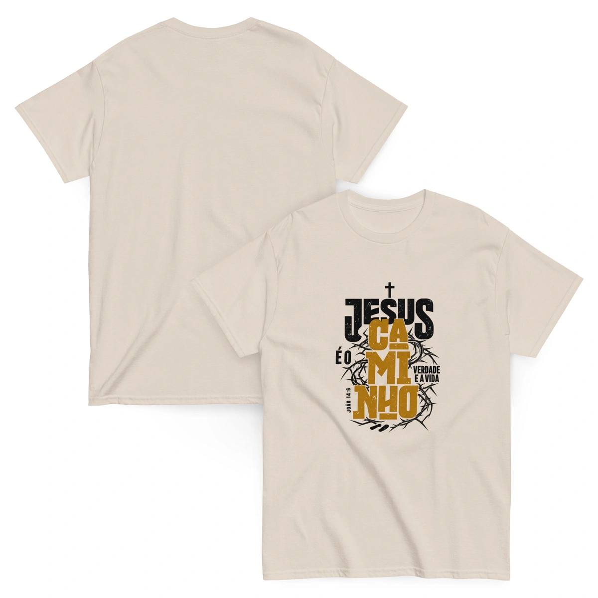 Camiseta Masculina Jesus Caminho Verdade e Vida - Imagem 3