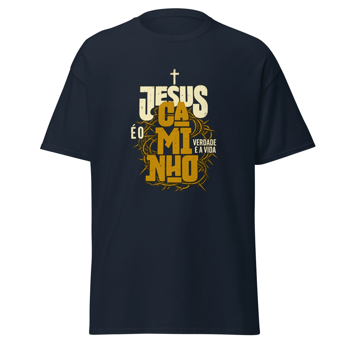 Camiseta Masculina Jesus Caminho Verdade e Vida - Imagem 7