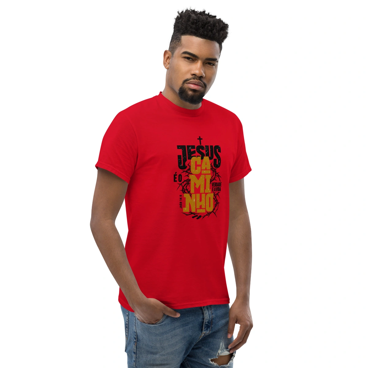 Camiseta Masculina Jesus Caminho Verdade e Vida - Imagem 30