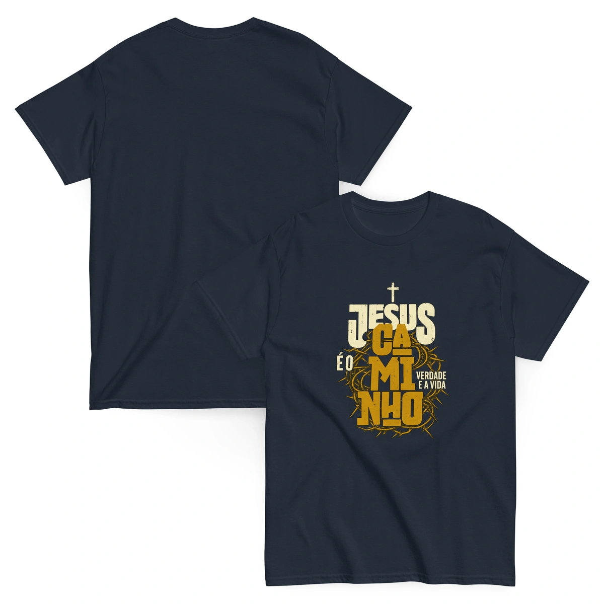 Camiseta Masculina Jesus Caminho Verdade e Vida - Imagem 9