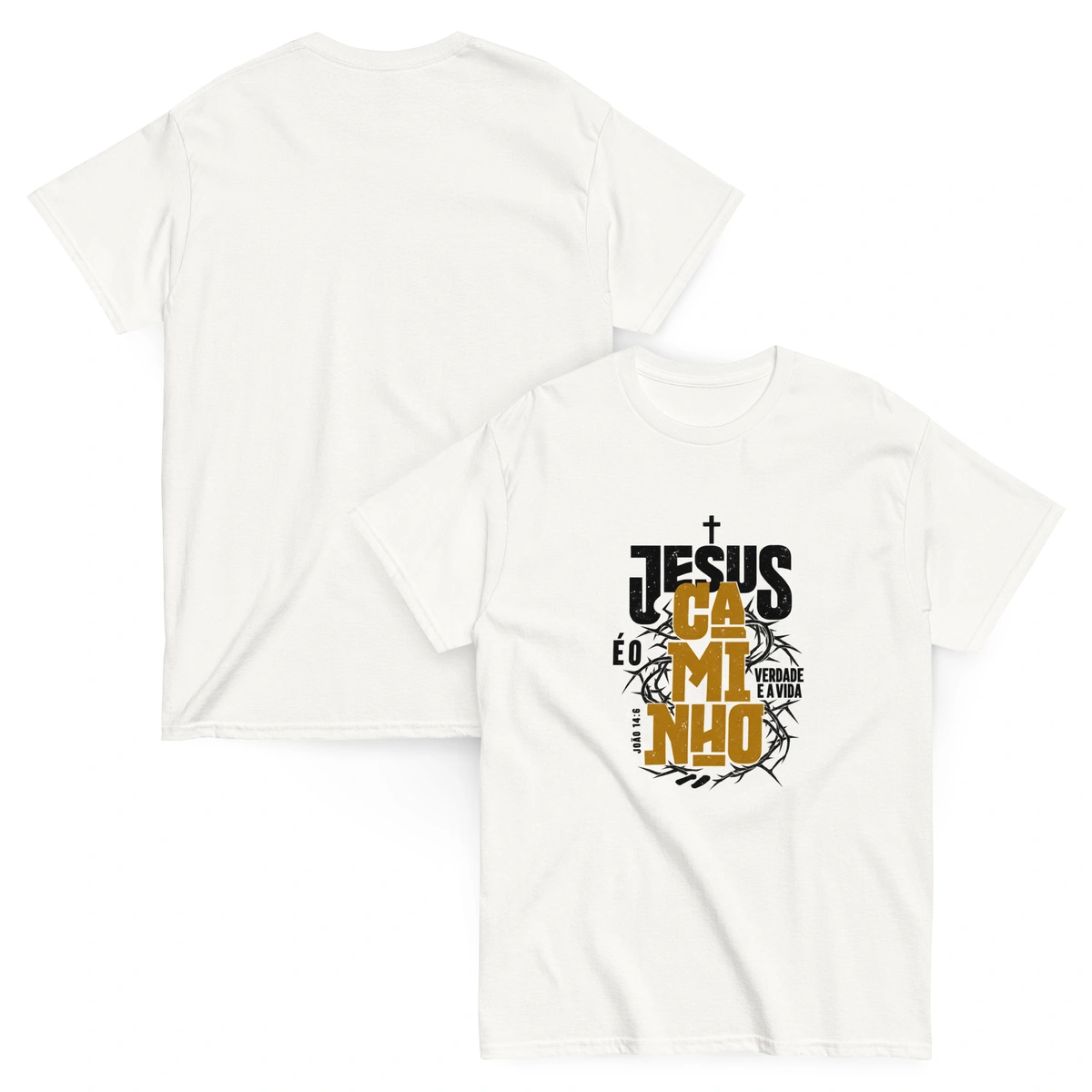 Camiseta Masculina Jesus Caminho Verdade e Vida - Imagem 21