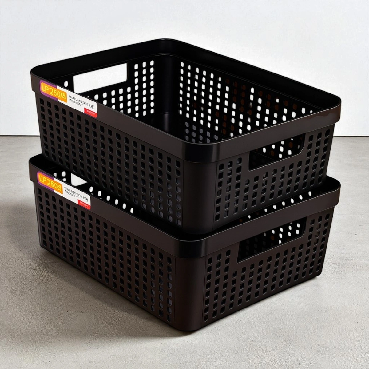 Kit 2 Cestos Organizadores 11L LP House Plástico Multiuso para Casa Escritório - Imagem 6