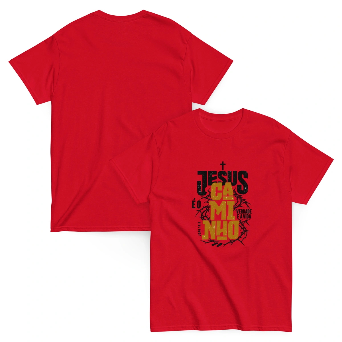 Camiseta Masculina Jesus Caminho Verdade e Vida - Imagem 27