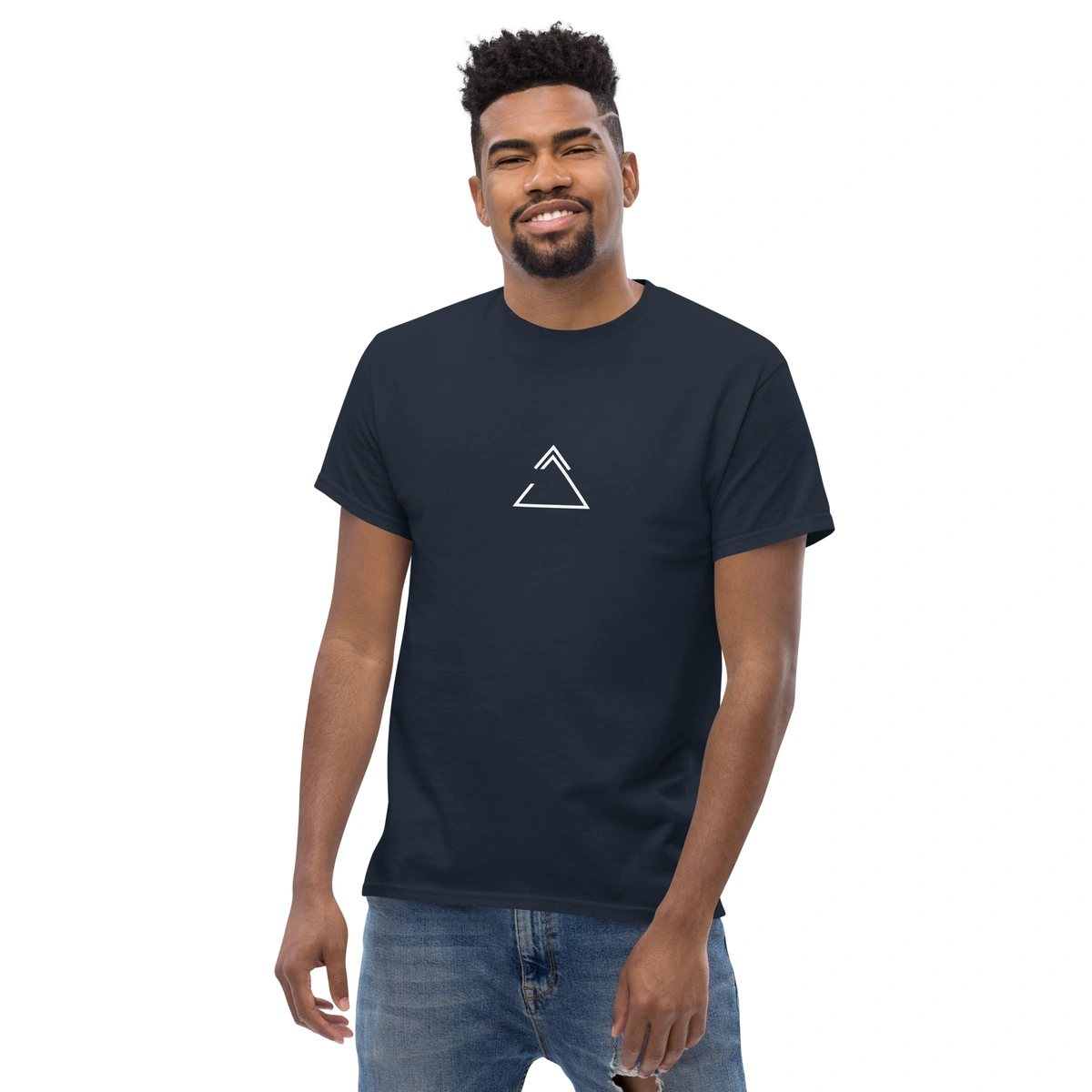 Camiseta Masculina Triângulo Geométrico - Imagem 4