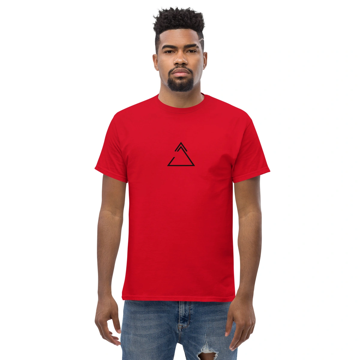 Camiseta Masculina Triângulo Geométrico - Imagem 22
