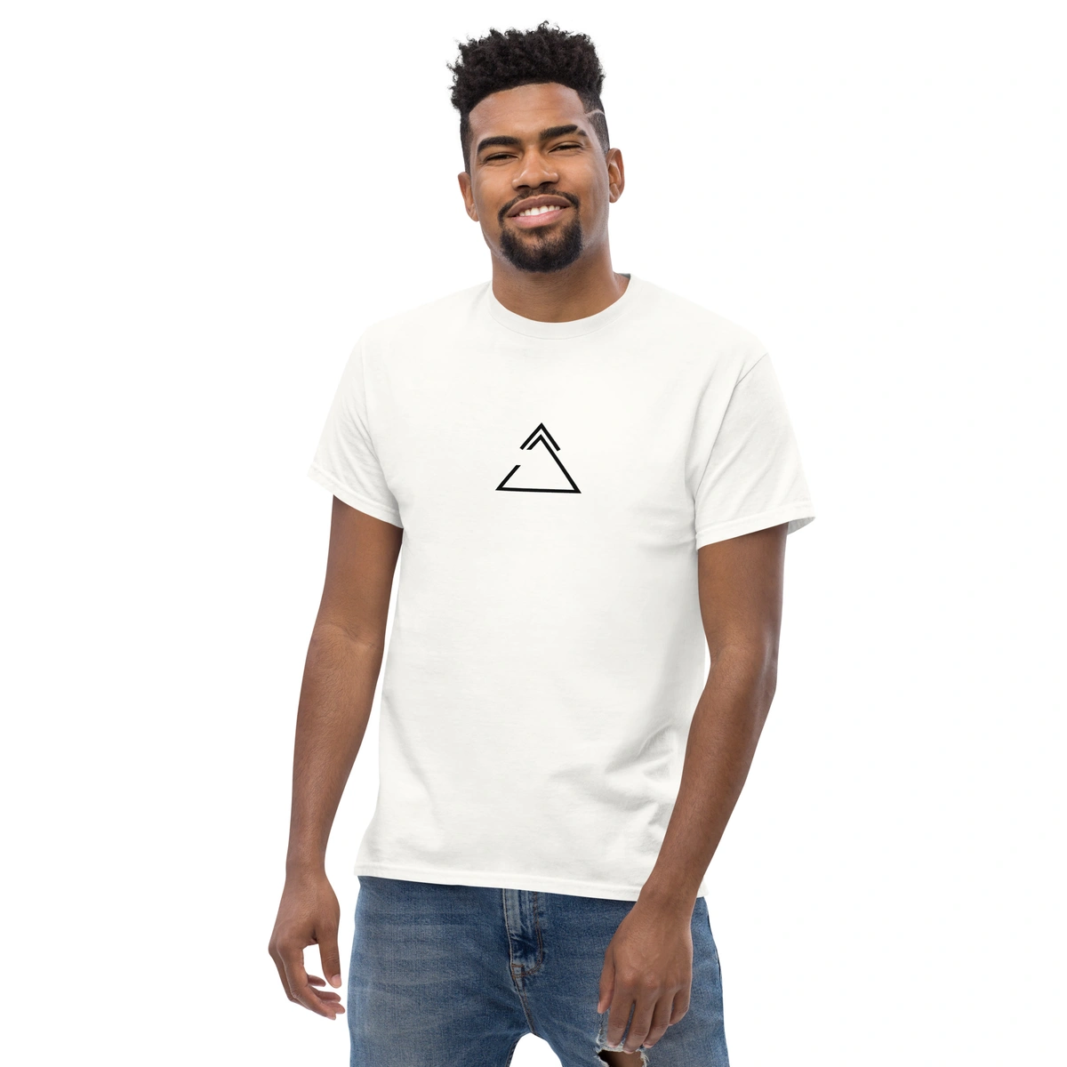 Camiseta Masculina Triângulo Geométrico - Imagem 10