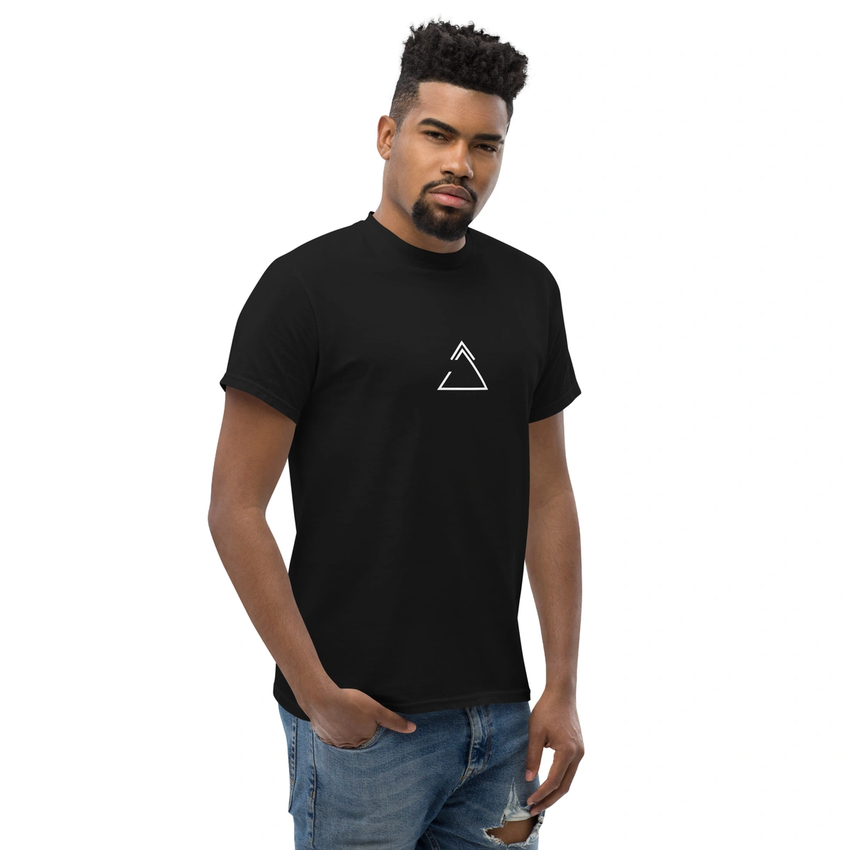 Camiseta Masculina Triângulo Geométrico - Imagem 18