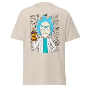 Camiseta Masculina Rick Cientista Cósmico