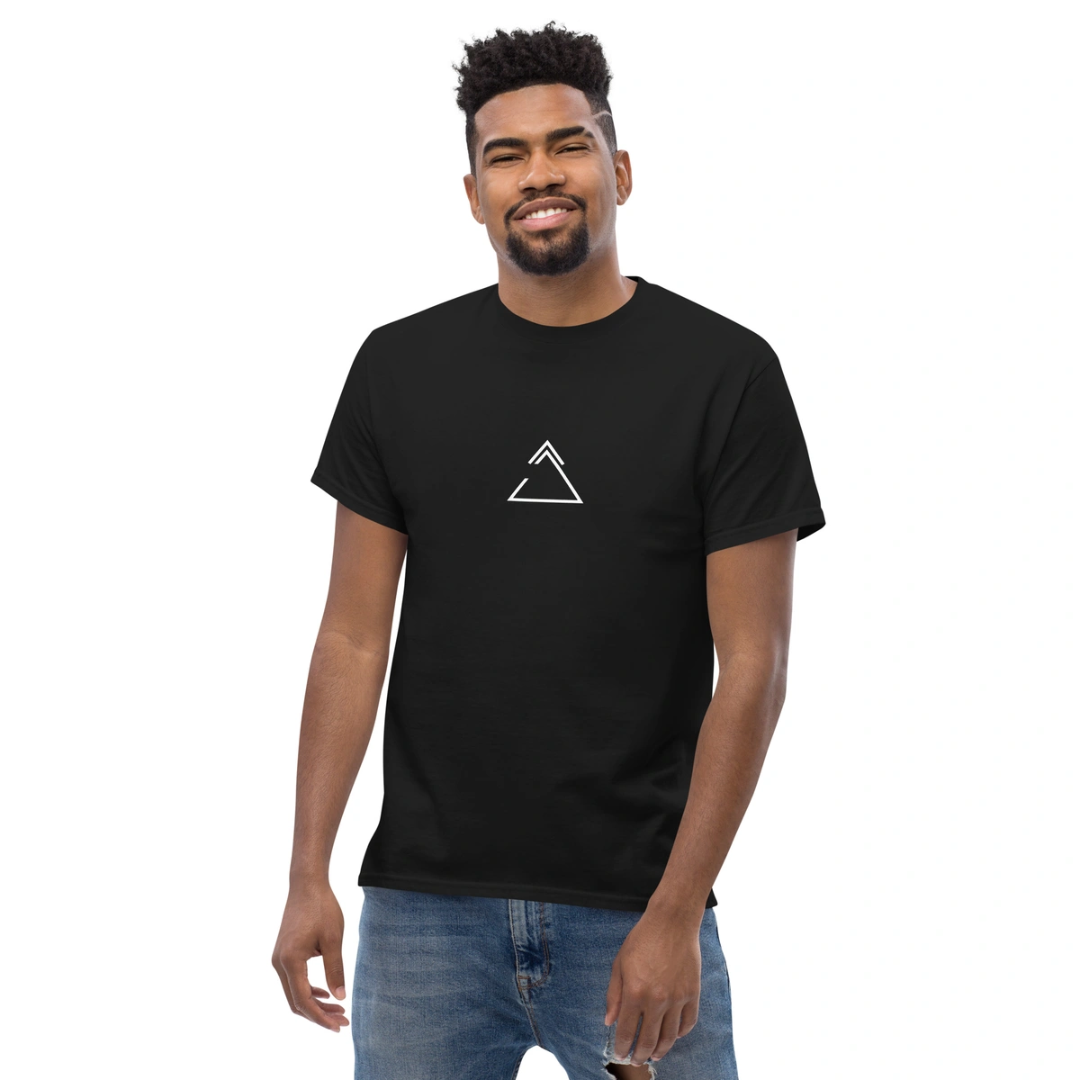 Camiseta Masculina Triângulo Geométrico - Imagem 16