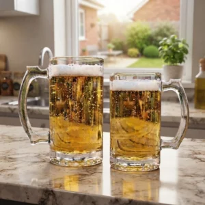 Caneca de Chopp Vidro 500ml Transparente para Cerveja Bebidas Geladas