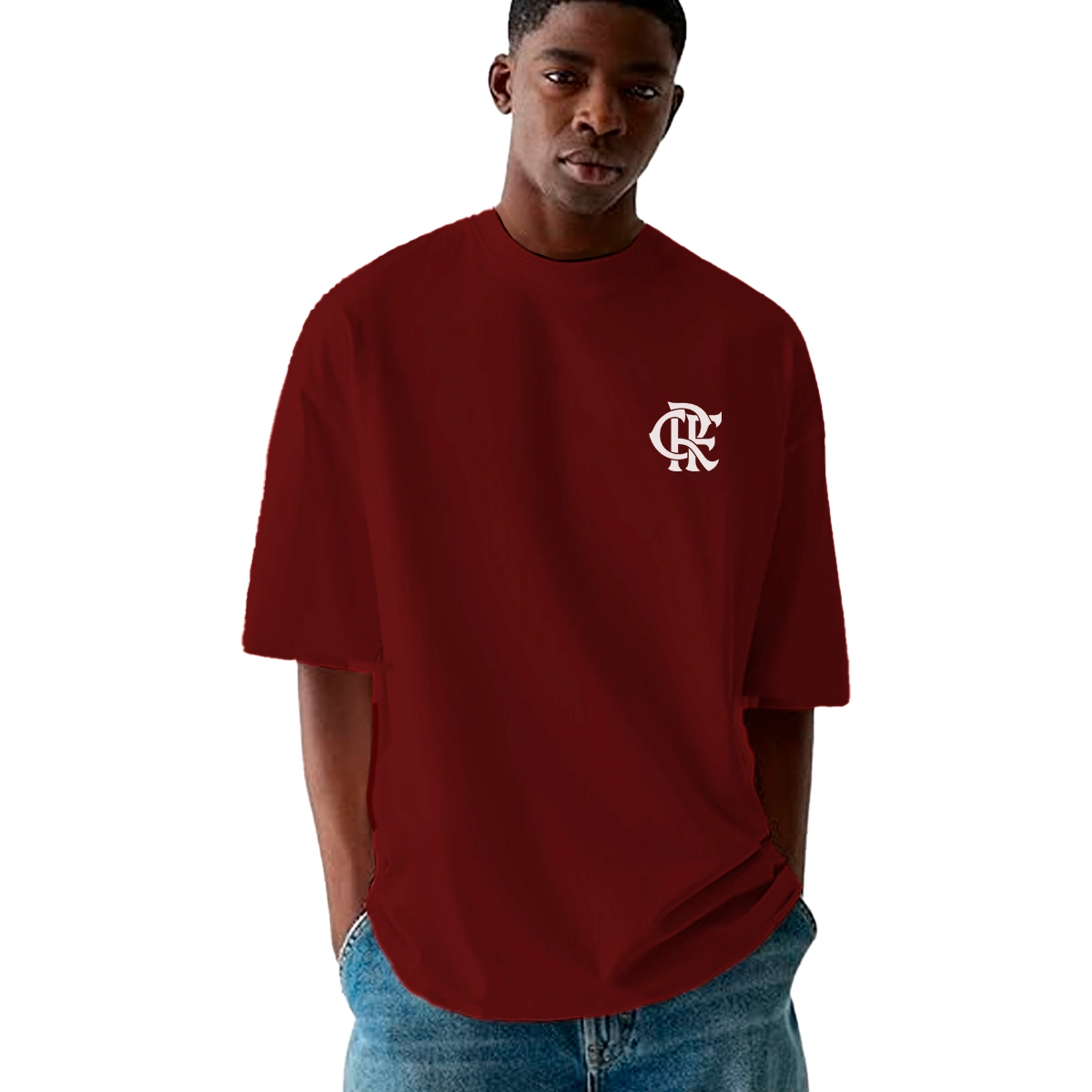 Camiseta Masculina Oversized Flamengo - Imagem 15