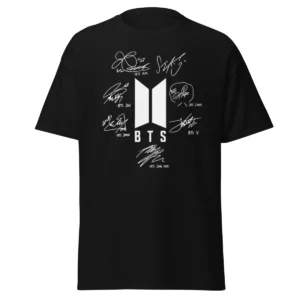 Camiseta BTS Assinaturas