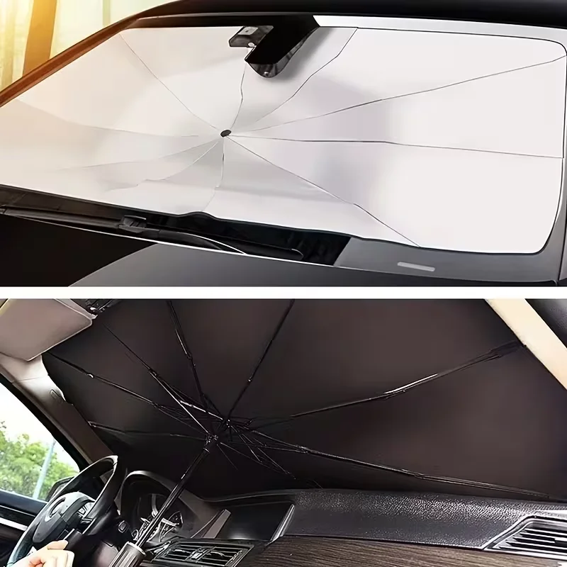 Guarda Sol Para Carro Para-brisa Protetor Térmico Retrátil - Imagem 3