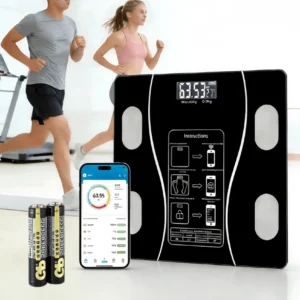 Balança De Bioimpedância Digital Corporal Aplicativo Bluetooth
